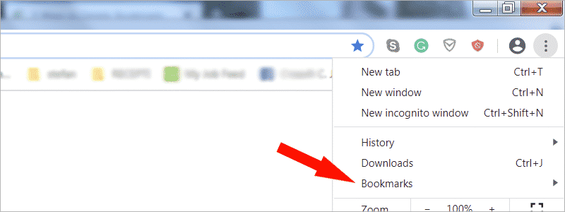 how to delete bookmarks for a mac in chrome